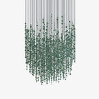 Emerald Rainfall Crystal Customize Chandelier - Support Customized Drawings -  Manorlights