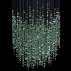 Emerald Rainfall Crystal Customize Chandelier - Support Customized Drawings -  Manorlights