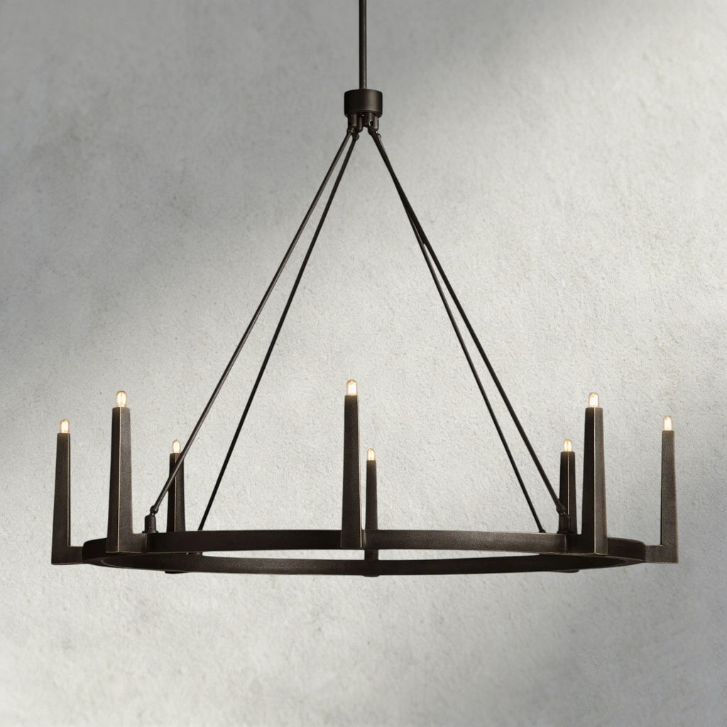54" / Bronze Emmet Round Chandelier 42", 54"