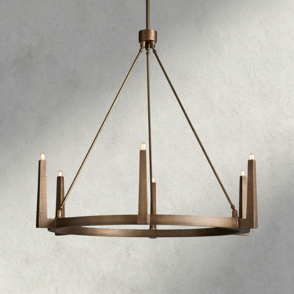 42" / Brass Emmet Round Chandelier 42", 54"
