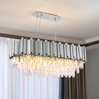 Enoch Crystal Dining Room Chandelier Chorme - 47"LChorme -  Manorlights