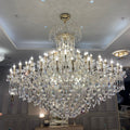 Extra Large Elegant Crystal Chandelier in Branch Style with Candle Layers for Stairs Living Room and Foyer-Chandeliers-Manorlights