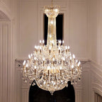 Extra Large European-style Multi-layers Candle Luxury Crystal Chandelier Gold Art Foyer/Staircase Decorative Light Fixture - 4 Layers /52+10 Lights/D57.1"*H78.7"(D145cm*H200cm)/120kgGoldWarm LightManorlights