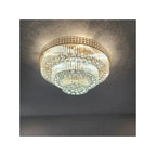 Extra Large Three Layers Round Luxury Flush Mounted Crystal Chandelier for Living Room-Manorlights