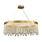 Zara Gold Crystal Chandelier for Living Room & Dining Room-Crystal Chandelier-Manorlights