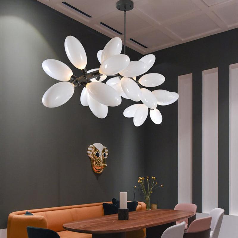Fashion Grape Artistic Linear Chandelier - 41.7" L X 20.9" W X 32.7" HGoldBlushlighting
