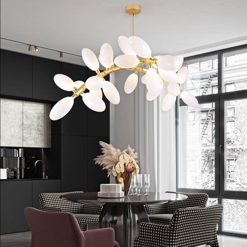 Fashion Grape Linear Chandelier 57" L - Style ABlushlighting
