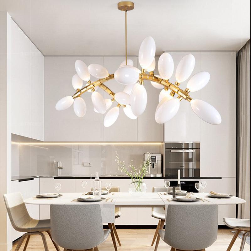 Fashion Grape Linear Chandelier 57" L - Style ABlushlighting