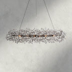 74" / BRONZE Fiore Oval Chandelier 62", 74"