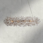 62" / SILVER Fiore Oval Chandelier 62", 74"
