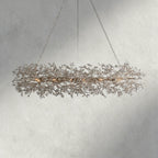 74" / SILVER Fiore Oval Chandelier 62", 74"