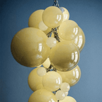 Fruit Grape Hanging Swag Chandelier - Bule23.6" D * 39.4" HCold WhiteBlushlighting