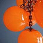 Fruit Grape Hanging Swag Chandelier - Bule23.6" D * 39.4" HCold WhiteBlushlighting
