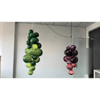 Fruit Grape Hanging Swag Chandelier - Bule23.6" D * 39.4" HCold WhiteBlushlighting