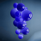 Fruit Grape Hanging Swag Chandelier - Orange23.6" D * 39.4" HCold WhiteBlushlighting