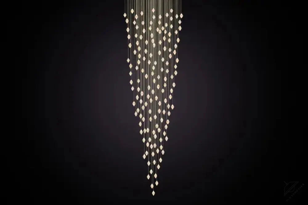 Gem Conical Cluster Alabaster Chandelier 150 Lights - Manorlights