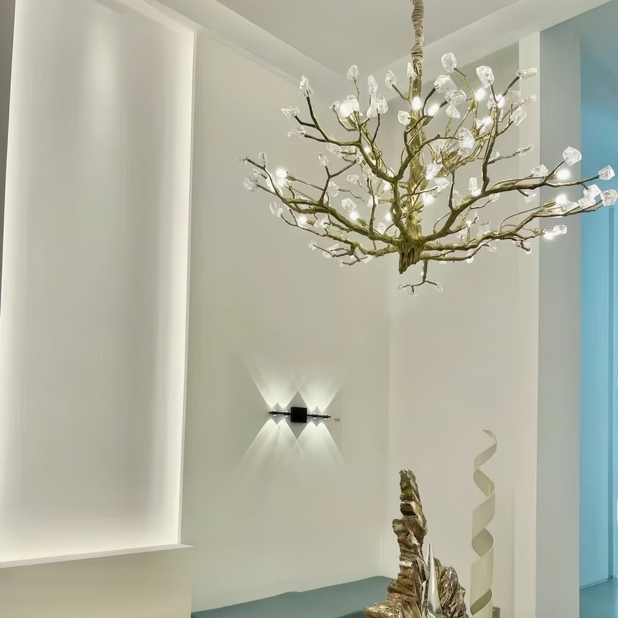 Gemstone Branch Chandelier with Artistic Design for Bedroom or Living Room - 12 Lights/D39.4"*H21.65"Warm LightManorlights