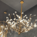 Gemstone Branch Chandelier with Artistic Design for Bedroom or Living Room - 8 Lights/D23.6"*H21.65"Warm LightManorlights