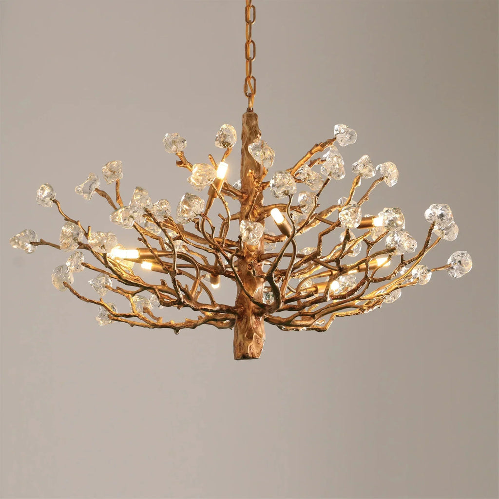 Gemstone Branch Chandelier with Artistic Design for Bedroom or Living Room - 8 Lights/D23.6"*H21.65"Warm LightManorlights