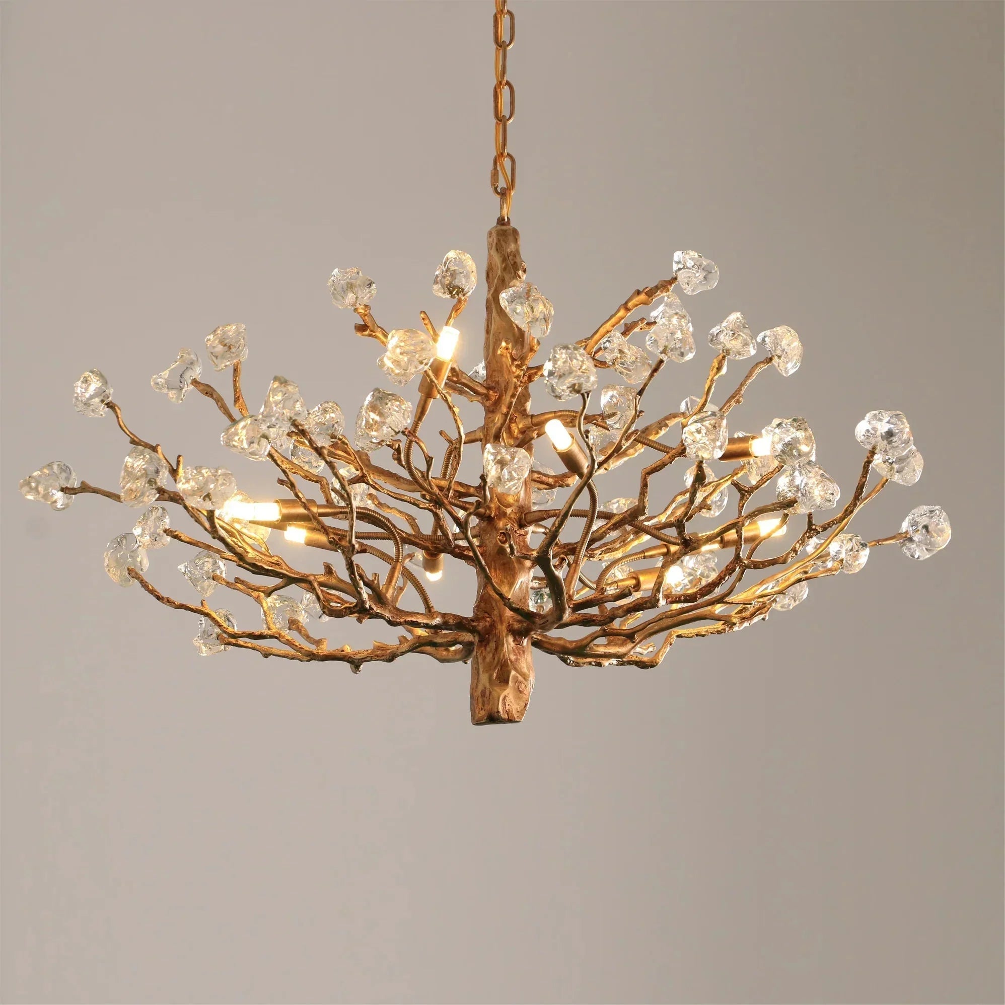 Gemstone Branch Chandelier with Artistic Design for Bedroom or Living Room - 8 Lights/D23.6"*H21.65"Warm LightManorlights
