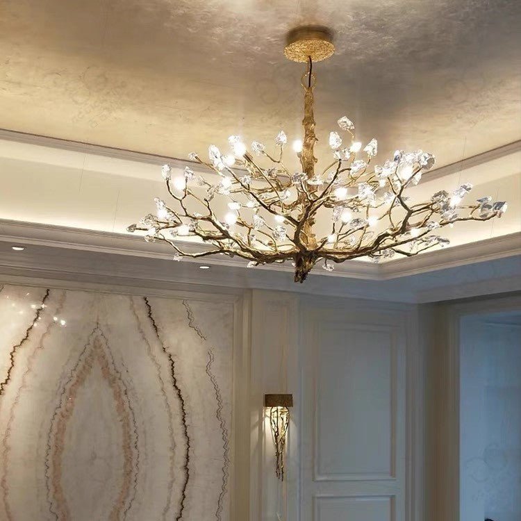 Gemstone Branch Chandelier with Artistic Design for Bedroom or Living Room - 8 Lights/D23.6"*H21.65"Warm LightManorlights
