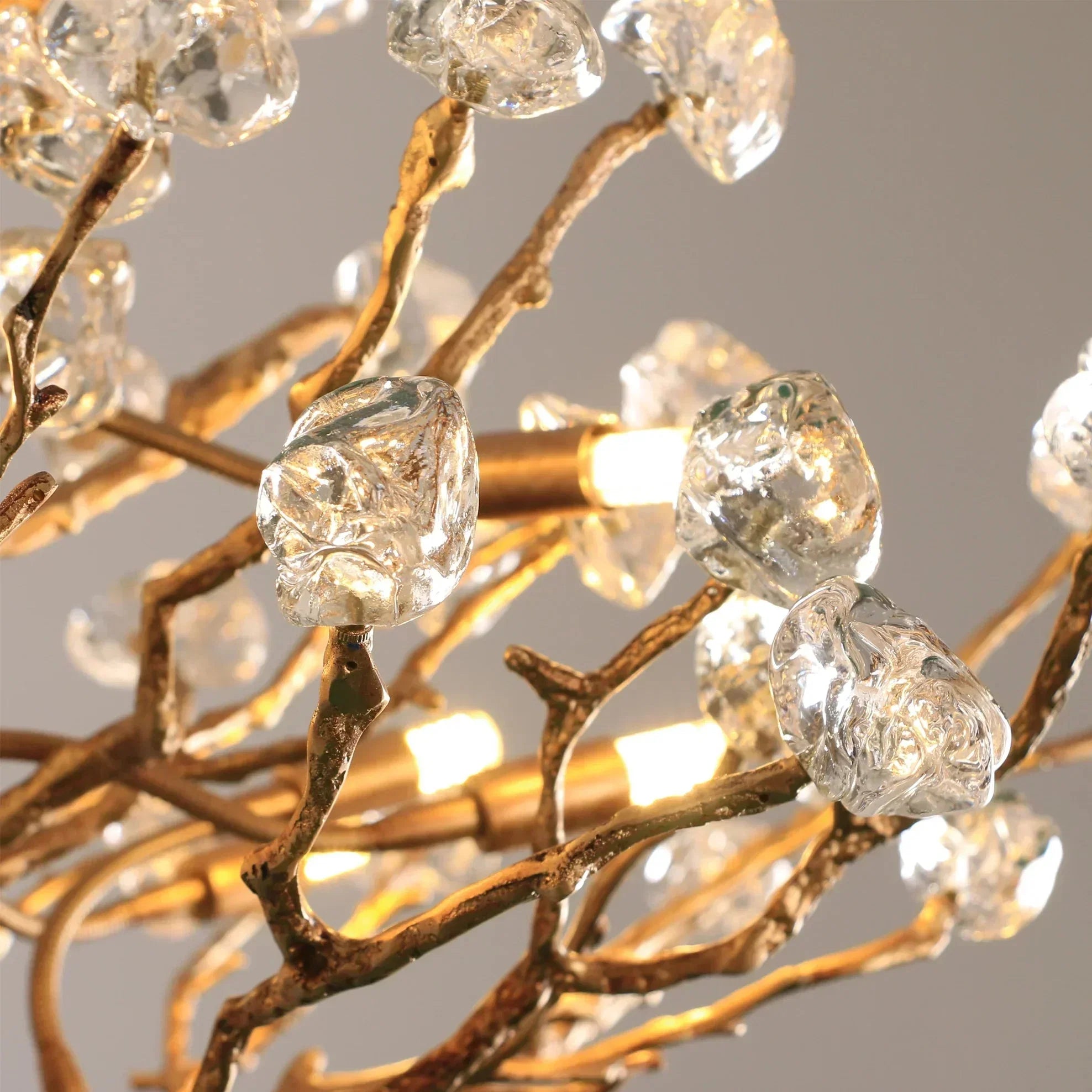 Gemstone Branch Chandelier with Artistic Design for Bedroom or Living Room - 8 Lights/D23.6"*H21.65"Warm LightManorlights