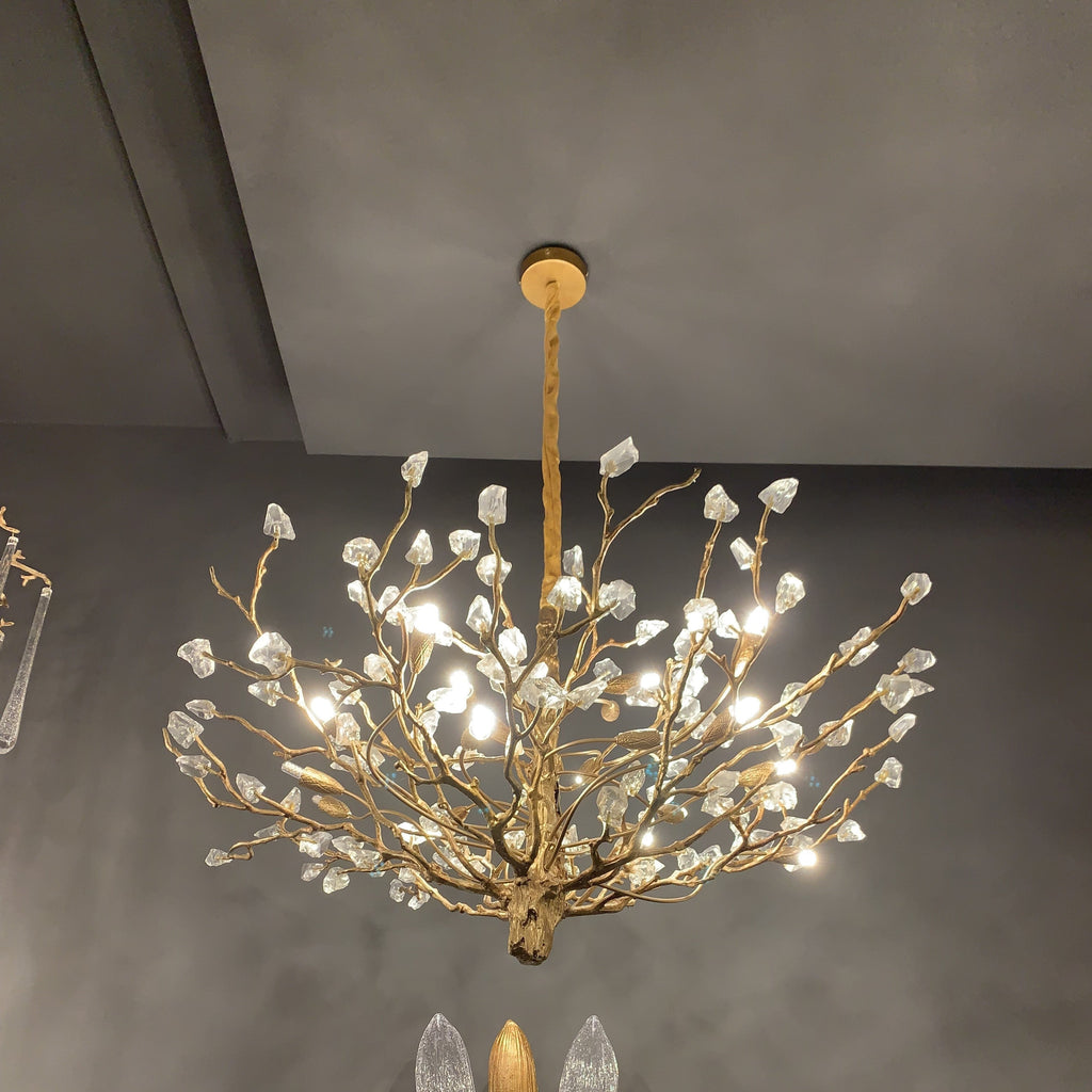 Gemstone Branch Chandelier with Artistic Design for Bedroom or Living Room - 8 Lights/D23.6"*H21.65"Warm LightManorlights