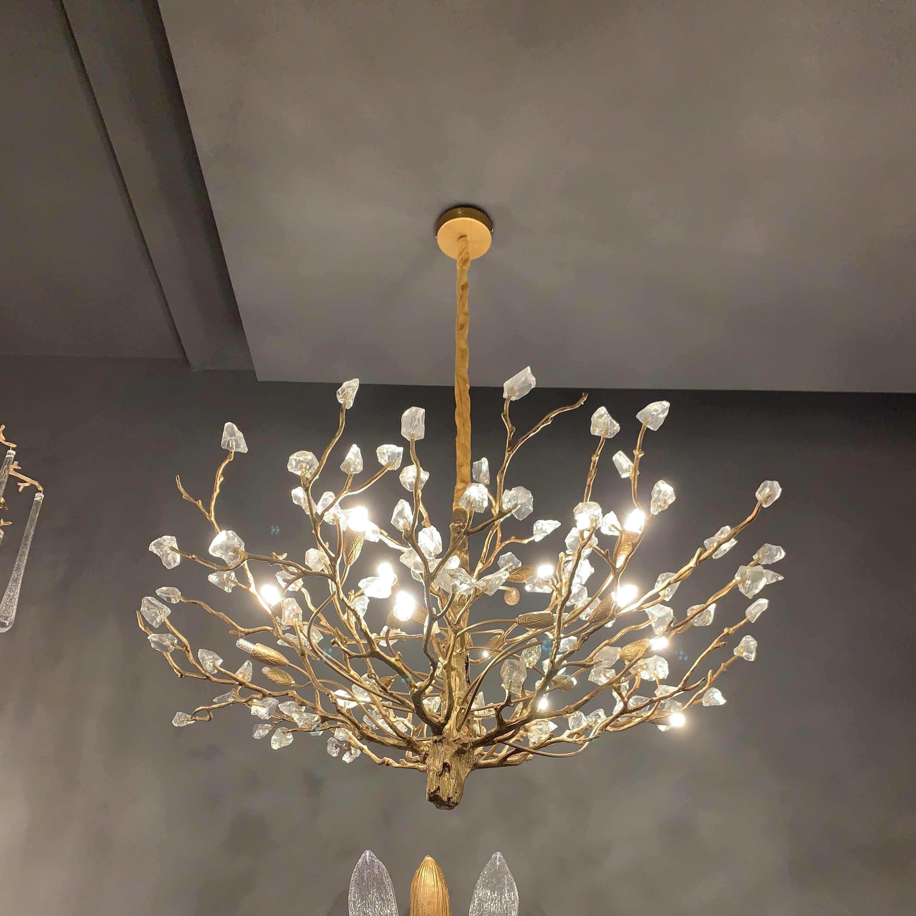 Gemstone Branch Chandelier with Artistic Design for Bedroom or Living Room - 8 Lights/D23.6"*H21.65"Warm LightManorlights