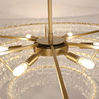 Ghiaccio Glass Oval Chandelier 54''65''-Manorlights