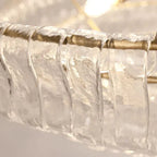 Ghiaccio Glass Oval Chandelier 54''65''-Manorlights