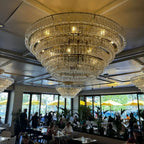 Ghiaccio Glass Round Chandelier 24" 36" 48" 60"-Manorlights