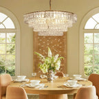 Ghiaccio Glass Round Chandelier 24" 36" 48" 60"-Manorlights