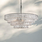 Ghiaccio Glass Round Chandelier 24" 36" 48" 60"-Manorlights
