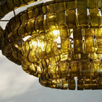 Ghiaccio Glass Round Chandelier 24" 36" 48" 60"-Manorlights