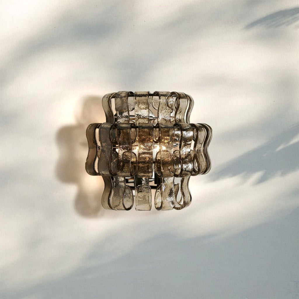 Ghiaccio Glass Wall Sconce-Manorlights