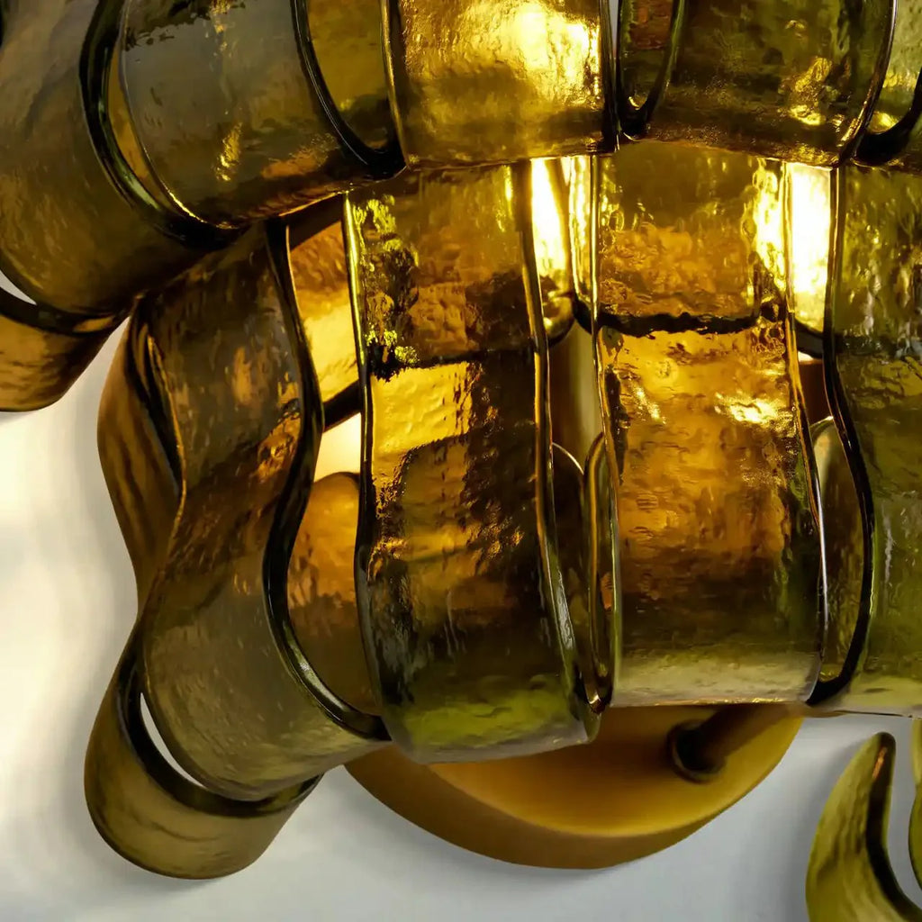 Ghiaccio Glass Wall Sconce-Manorlights