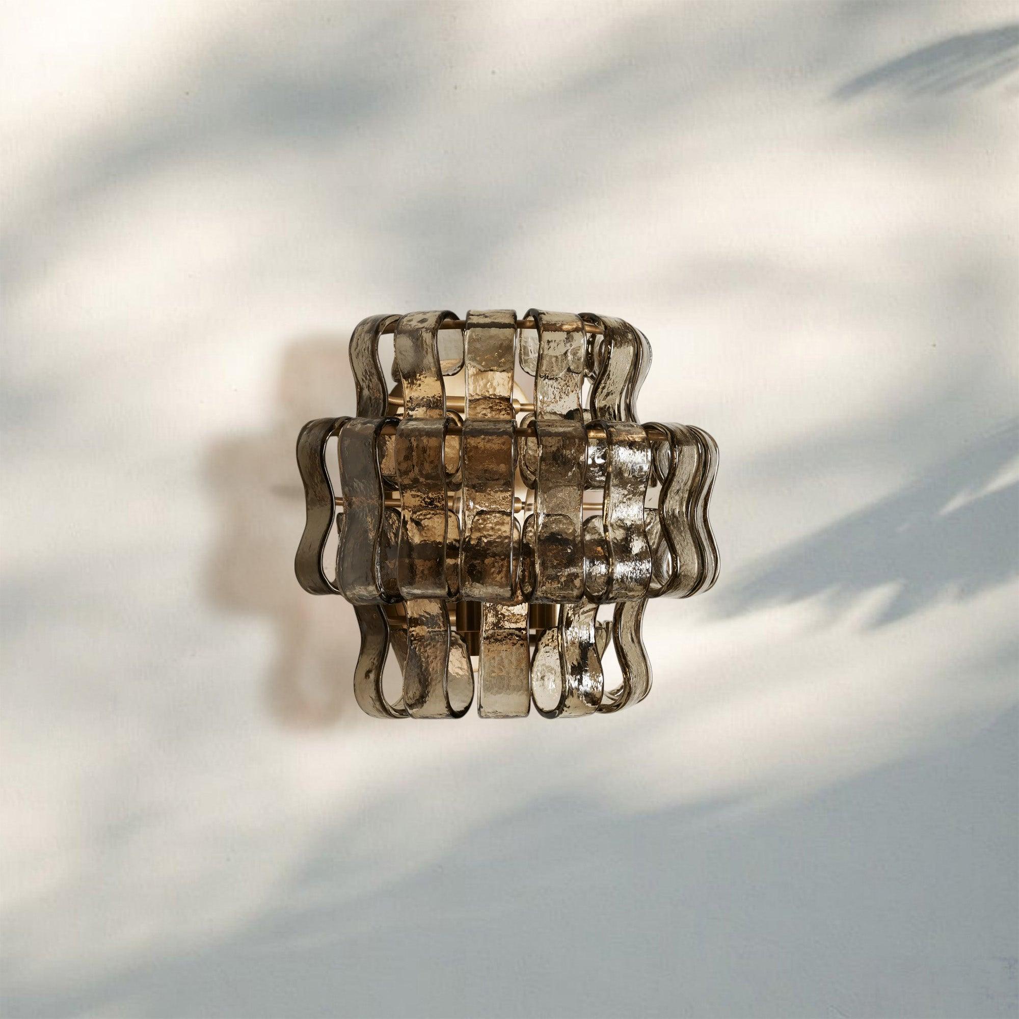 Ghiaccio Glass Wall Sconce-Manorlights