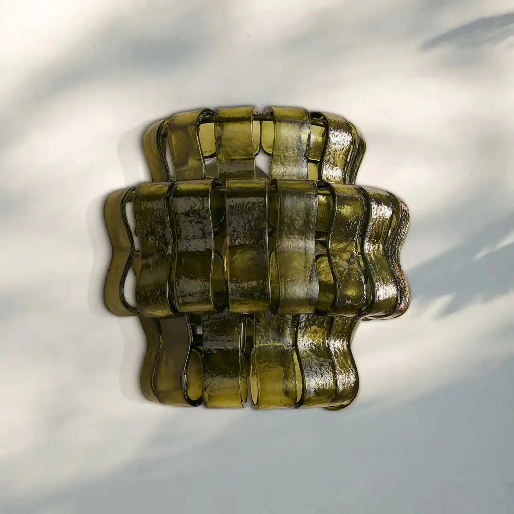 Ghiaccio Glass Wall Sconce-Manorlights