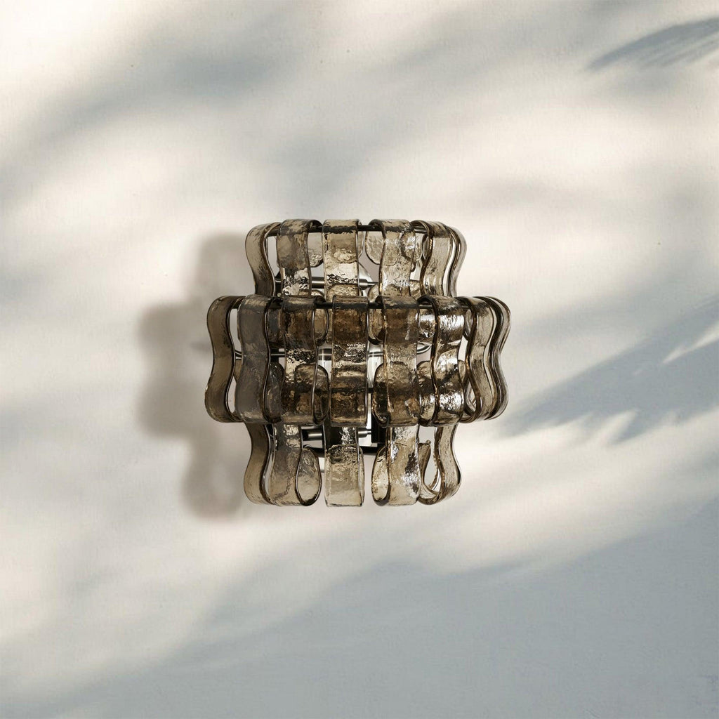 Ghiaccio Glass Wall Sconce-Manorlights