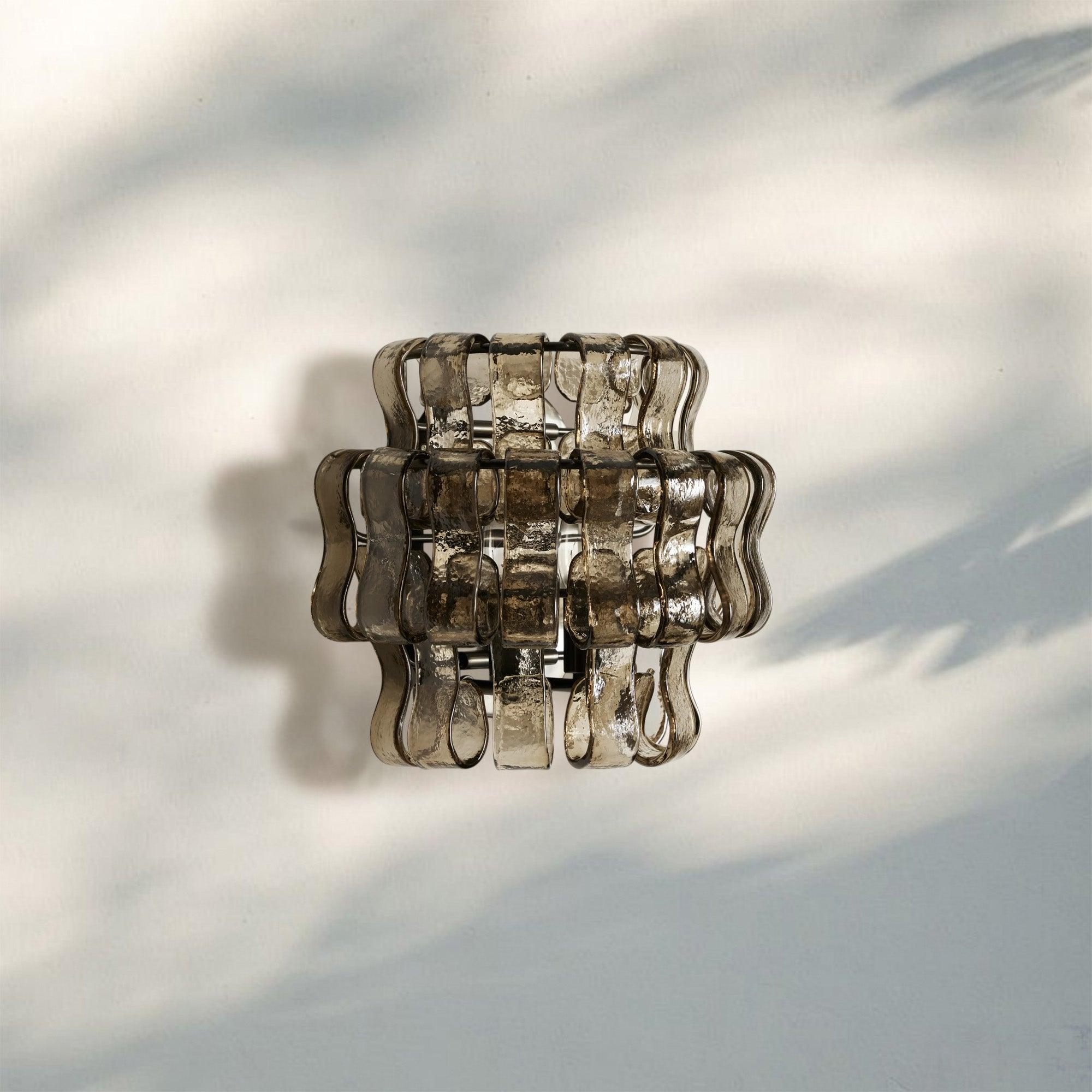 Ghiaccio Glass Wall Sconce-Manorlights