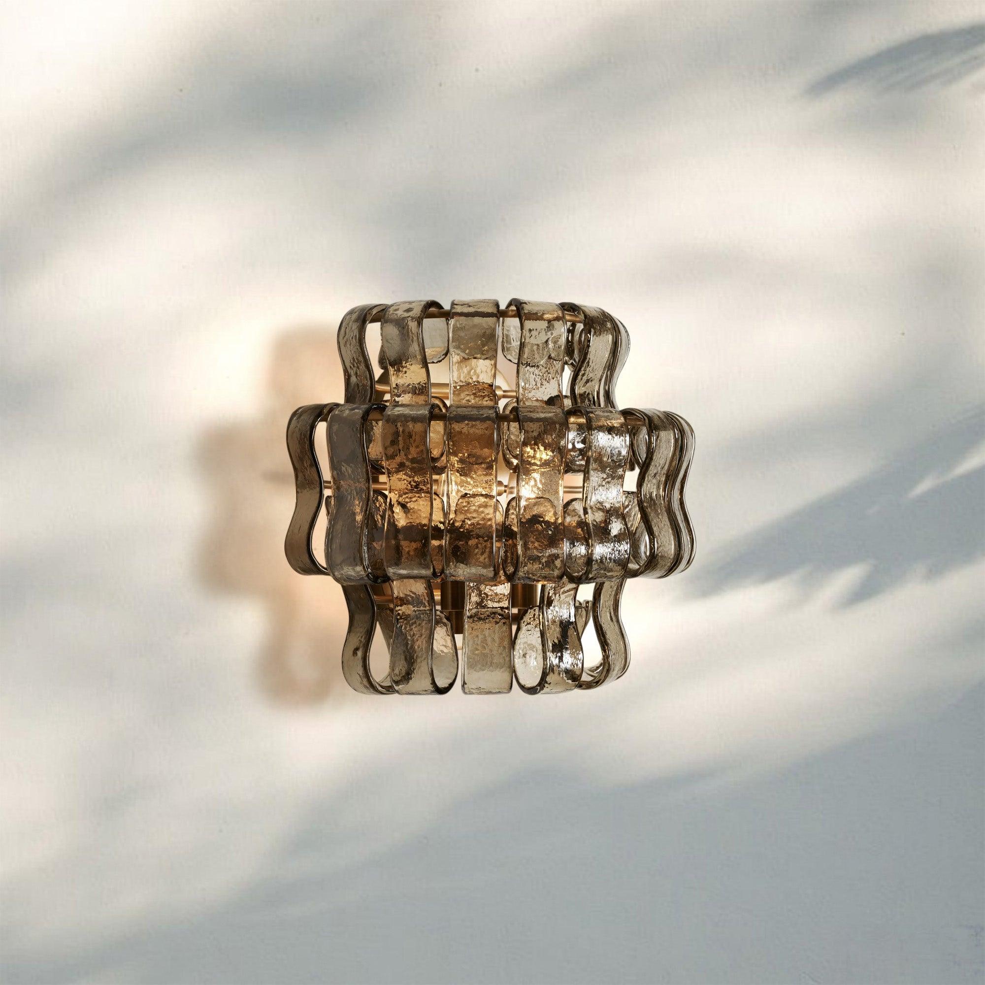 Ghiaccio Glass Wall Sconce-Manorlights