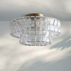 Ghiaccio Modern Glass Flushmount-Manorlights
