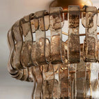 Ghiaccio Modern Glass Flushmount-Manorlights