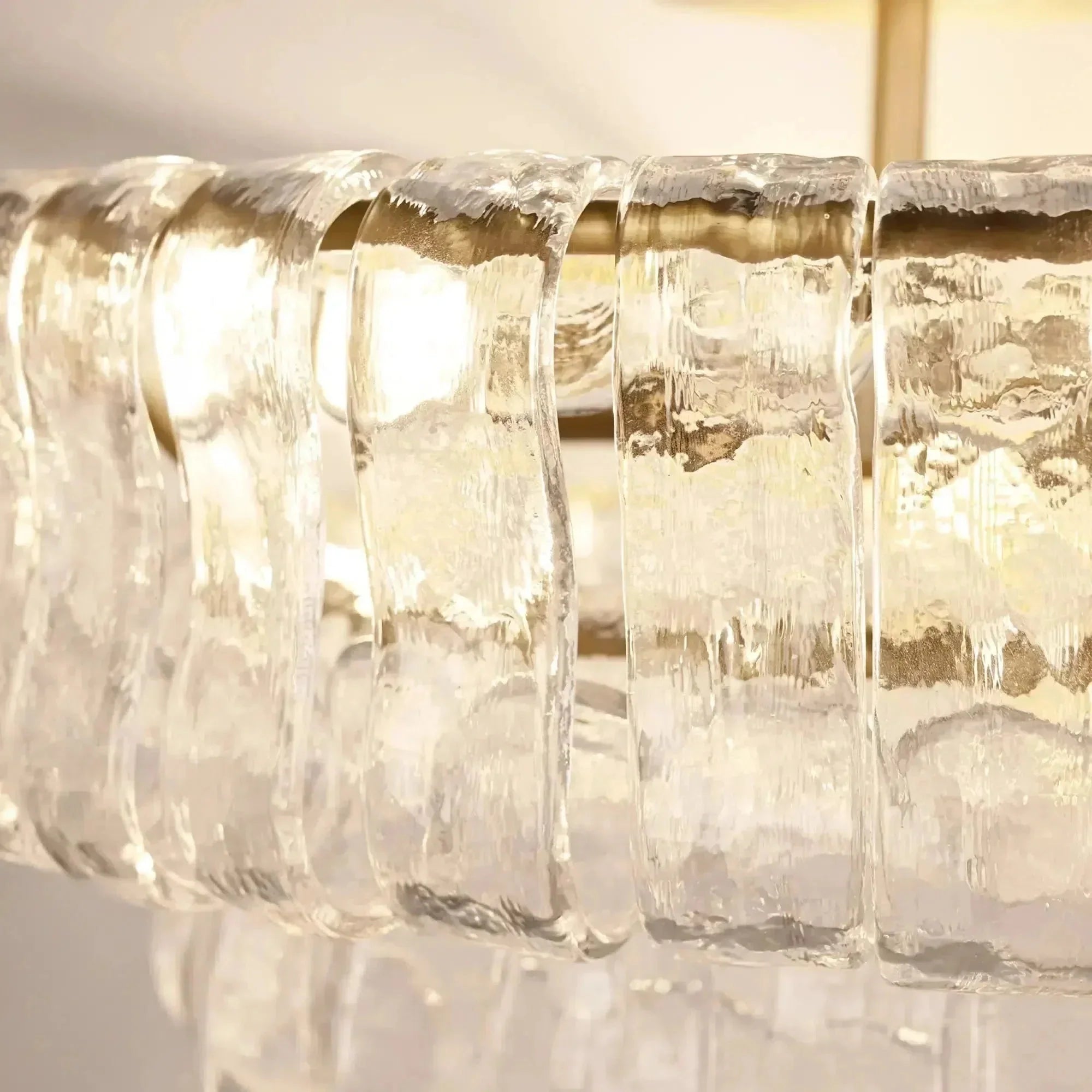 Ghiaccio Modern Glass Flushmount-Manorlights