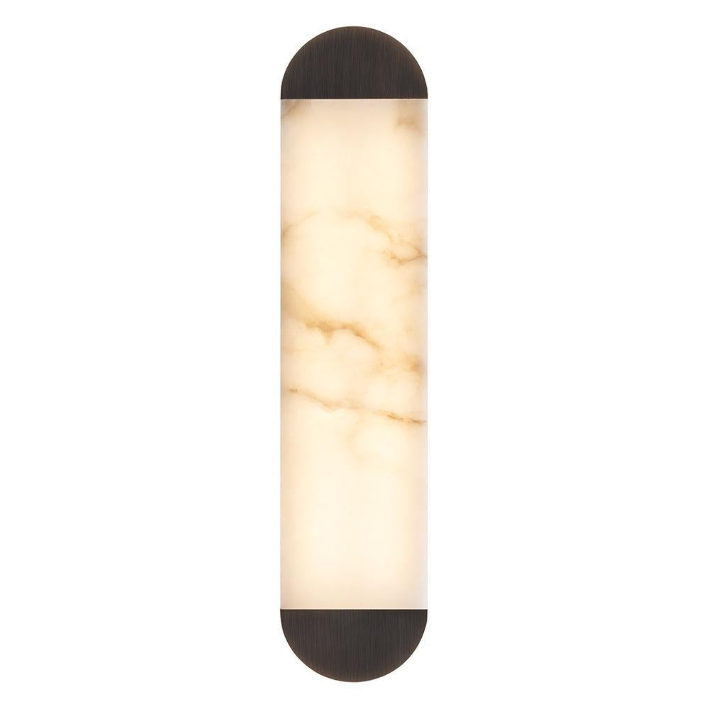 Ghost alabaster wall sconce