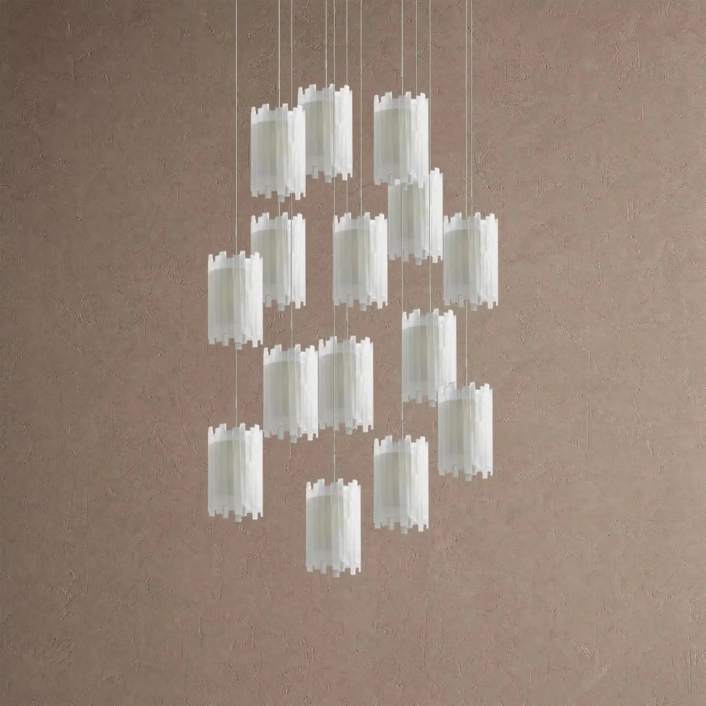 Giana Round Chandelier 15/36 Light - 36-LightBlushlighting