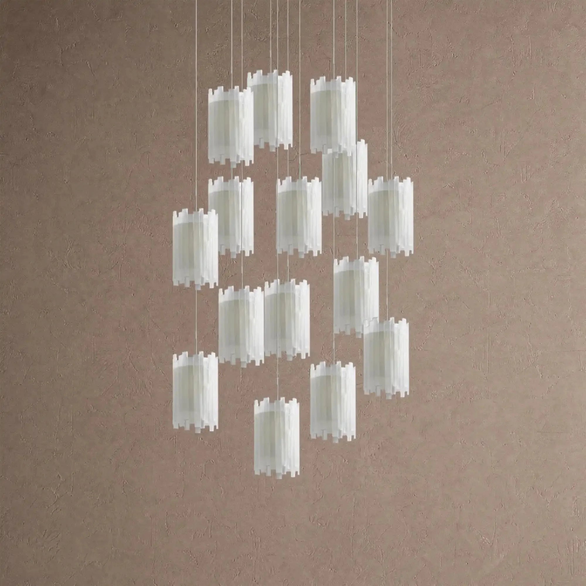 Giana Round Chandelier 15/36 Light - 36-LightBlushlighting