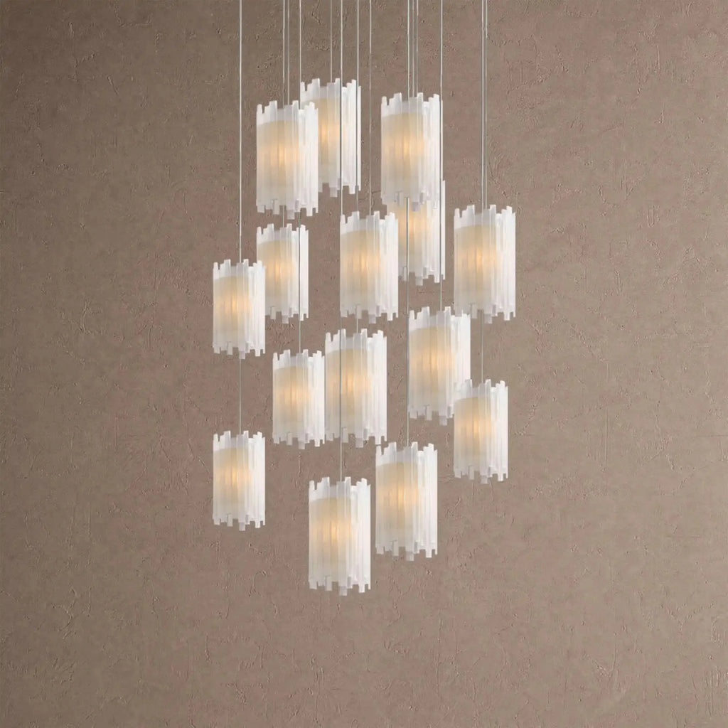 Giana Round Chandelier 15/36 Light - 15-LightBlushlighting