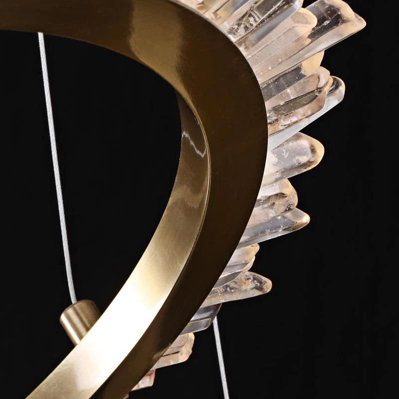 Gina Rock Crystal Ring Chandelier - 14.7" DManorlights