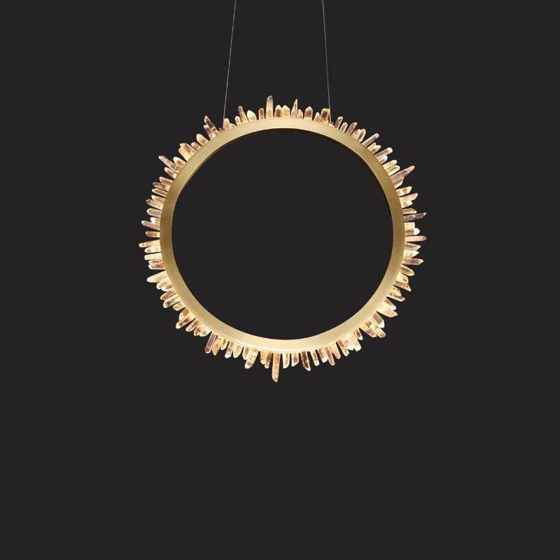 Gina Rock Crystal Ring Chandelier - 14.7" DManorlights